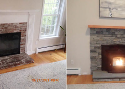 Fireplace Before and After